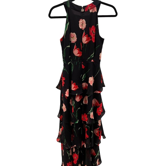 TOMMY HILFIGHER Printed Chiffon Tier Maxi Dress Women’s size 4 - Picture 3 of 9